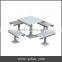 Rectangle Outdoor Metal Unfolding Table On Sale