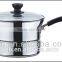 One handle stainless steel pot milk pot