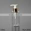 cosmetic packaging 120ml clear beard oil pet rectangle plastic shampoo bottle pump 2017 hot new products