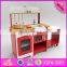 2016 new design home play multi-function wooden toddler kitchen set W10C248