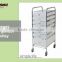 4 Tier Rolling Storage PP Drawer Shelf Bathroom Plastic Drawers Cart