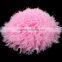 fraying chiffon flower puff ball for kids hair accessories
