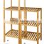 Modern 5 tiers bamboo display shelf/rack