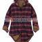 Fleece Jacket Men Women Checkered Plaid Sherpa Lined Flannel Long Shirt sherpa fleece fabric Jacket