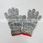 Colorful cotton knitted safety gloves work