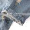 Boy new model pants jeans 2017 pure color hole in leggings