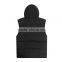 Double sides hooded polar fleece warm winter sleeveless men's windbreaker vest