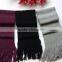 Acrylic purple color fashion girls winter knitting scarf factory