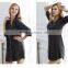 The spring and autumn period and the modal seven shirt sleeve pajamas women summer thin sexy nightgown loose big yards