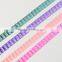 ZIG ZAG Print Wired Edged Satin Ribbon Roll
