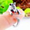 Zebra Animal Ring Retro Vintage Gold /Silver Wrap Jewellery Adjustable Gift Ring