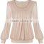 new trendy promtional white lady wear blouse