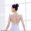 Supplex women open back camisole ballet leotard