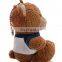 Promotional 10 cm Teddy Bear Keychain Mini Plush Stuffed Bear Keychain