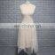 Custom Made Nude V Neck Embroidery Tulle Mother Of The Bride Dress With Jacket