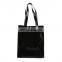 Black Wholesale Zipper PVC Vinyl Tote Shopping Bag