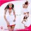 hot sexy white nurse short dress girl's cosplay costume adult nurse Outfit
