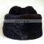Round warm mink fur hat for American style with real animal fur cap in karachi