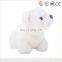 Custom made kids white plush mini teddy polar bear toys