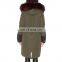 Hotcakes fashion faux fur women parka women winter jacket long style coats