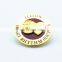 OEM FREE ARTWORK GOLD SOFT ENAMEL PIN BADGE