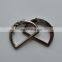 Free sample hollow fashion decorative metal shoe buckles