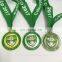 Sport Medal with special pattern in shiny silver plating,die cast process and sparkle texture