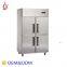 Stainless steel 2-Doors Double Temperature Freezers in refrigeration equipment