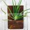 Rusty corten steel wall pocket planter/hanging planters