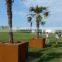 Corten Steel Garden Tree Planters Weathering Steel Box