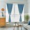 Solid Colors Textile Materials Living Room Windows Ready Made Black Out Curtains
