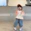 6056 Small MOQ for Customer Spring Kids t Shirt Cotton Baby Girl and Boy t Shirt