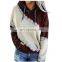 Autumn/winter European and American women's blouse loose tie-dye printed long sleeve hoodie sweatshirts