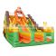 Double Lane Inflatable Giraffe Slide Kids Jumping Castle Slide Bouncer For Sale