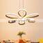 Modern chandelier simple flower-shaped led creative personality art Nordic bedroom study Nordic restaurant chandelier