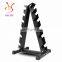 A Shape 6 Pairs of Dumbbell Rack Gym Fitness Equipment