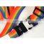 Luggage Belt Adjustable Traveling Suitcase Strap Passcode Lock Rainbow