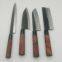4pcs handmade black forged knife set with box package,Forged in Fire 4piece Forged Stainless Steel Knife Set