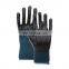 Sunnyhope Car Assembly Oil Resistant custom 13gauge black Smooth nitrile coated gloves