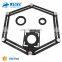 high quality 6 Folding Multiple Angle Ruler Aluminum Measuring Tools Ceramic tile opening locator Tile Hole Locator