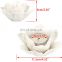 New Factory Custom decorative lotus flower shaped ceramic tea light tealight candle holder for Home Decor Wedding Party