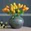 modern Ceramic Porcelain marble stripe Home Decor Flower Vase mariage
