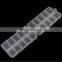 Multifunctional High Strength Transparent Clear Plastic Fishing Lure Tackle Boxes With 20 Compartments