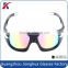 Novelty multicolor lens coating youth sport sun glasses black frame basketball paintball hockey outdoor activities