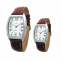 stainless steel fashion women watches man genuine leather quartz gift watch