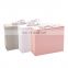 Luxury Design Logo Custom with Ribbon Handle Pink Art Paper Coat Grey Board Foldable Magnetic Gift Boxes for Clothes