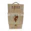 Unique design handmade wooden wine packing box wooden box for wine