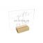 Acrylic Wedding Card Gifts And Cards Acrylic Invitation  Wedding Table Sign with Wood Base