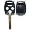 3+1 4 Buttons Remote Car Key Shell Case Cover Fob For Honda Accord Civic Jazz CRV