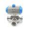 Hot Selling Sanitary Food Grade  heating jacketed head  ball valve